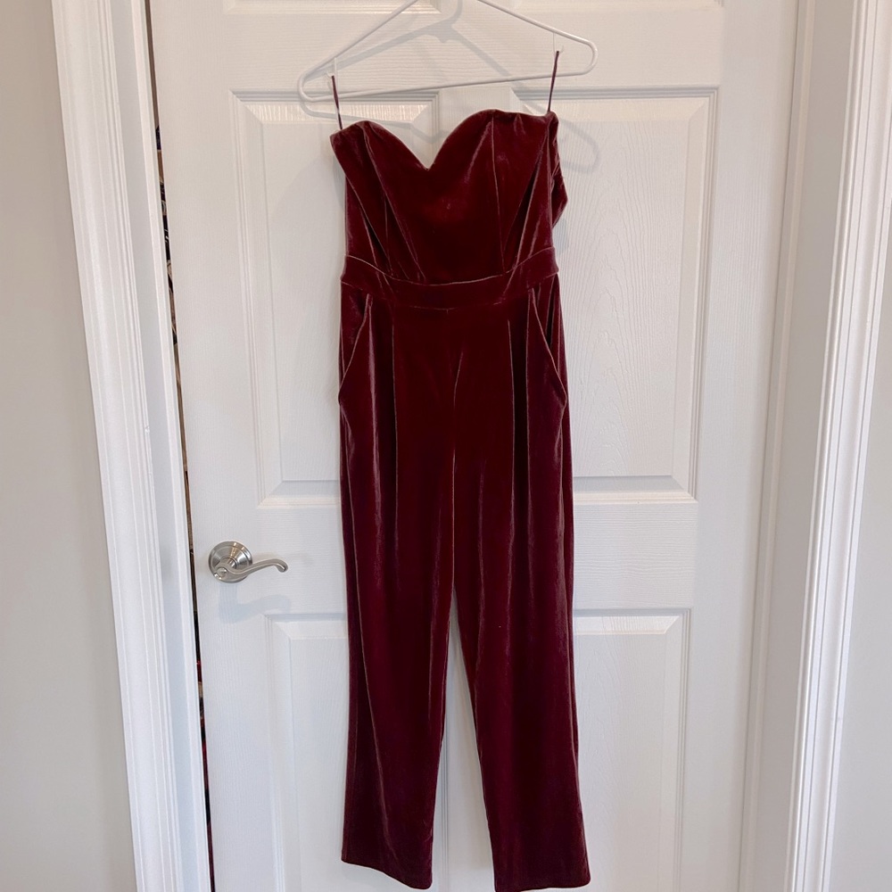 Express velvet jumpsuit